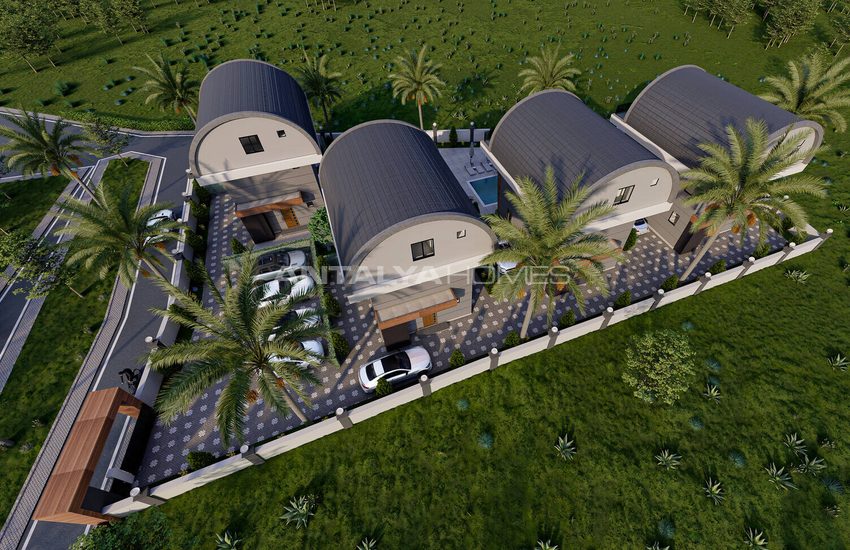 Alanya Payallar'da Denize 350 M Mesafede Şık Müstakil Villalar 3