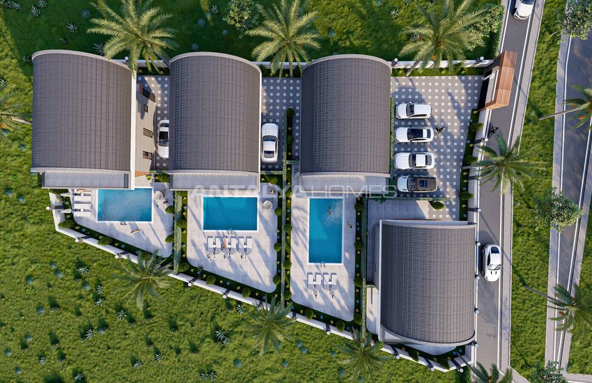 Alanya Payallar'da Denize 350 M Mesafede Şık Müstakil Villalar 2
