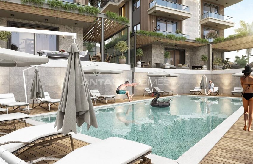 Alanya'da Deniz ve Şehir Manzaralı Dubleks Gayrimenkuller 9