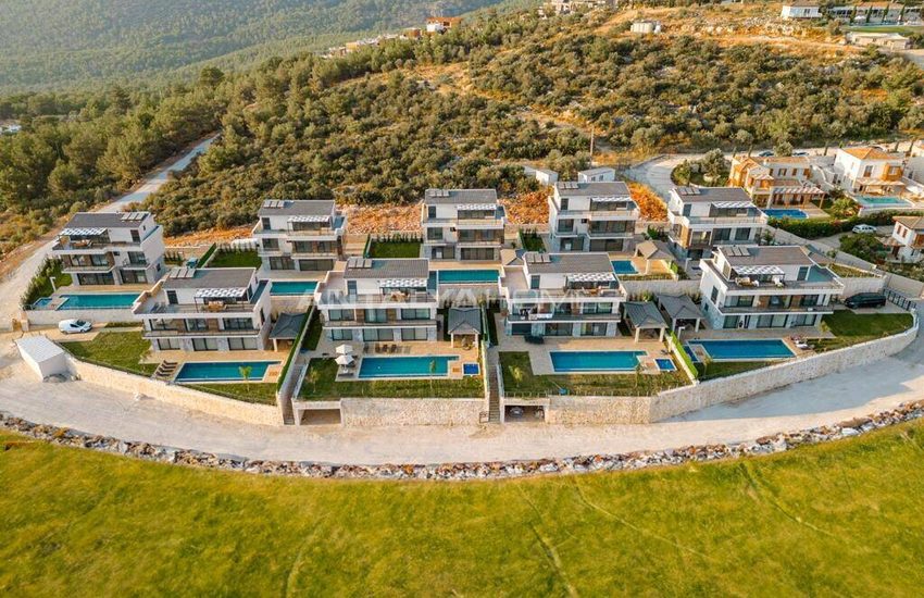 Huizen Met Uitzicht Op Zee En 4 Slaapkamers In Antalya Kalkan 3