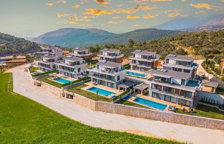 Huizen Met Uitzicht Op Zee En 4 Slaapkamers In Antalya Kalkan 2
