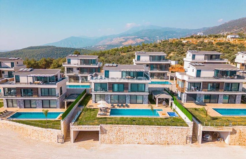 Huizen Met Uitzicht Op Zee En 4 Slaapkamers In Antalya Kalkan 5