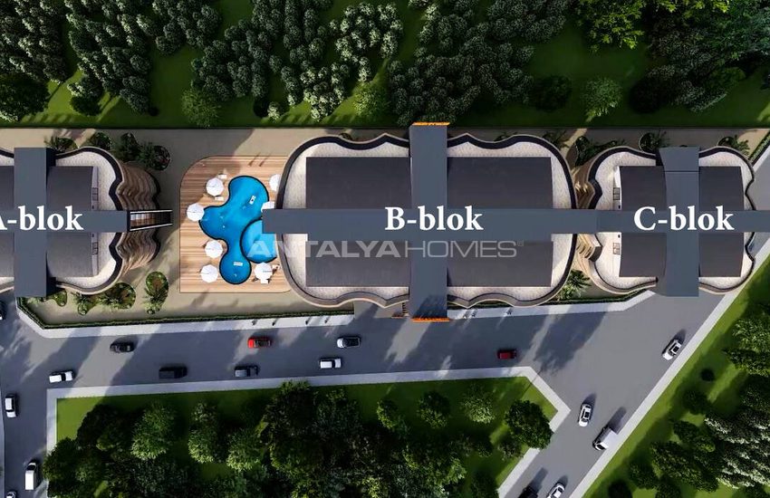 Alanya Mahmutlar'da Zengin Olanaklar Sunan Sitede Daireler 17