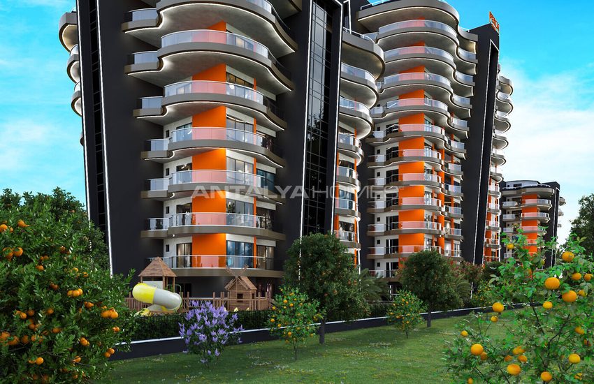 Alanya Mahmutlar'da Zengin Olanaklar Sunan Sitede Daireler 3