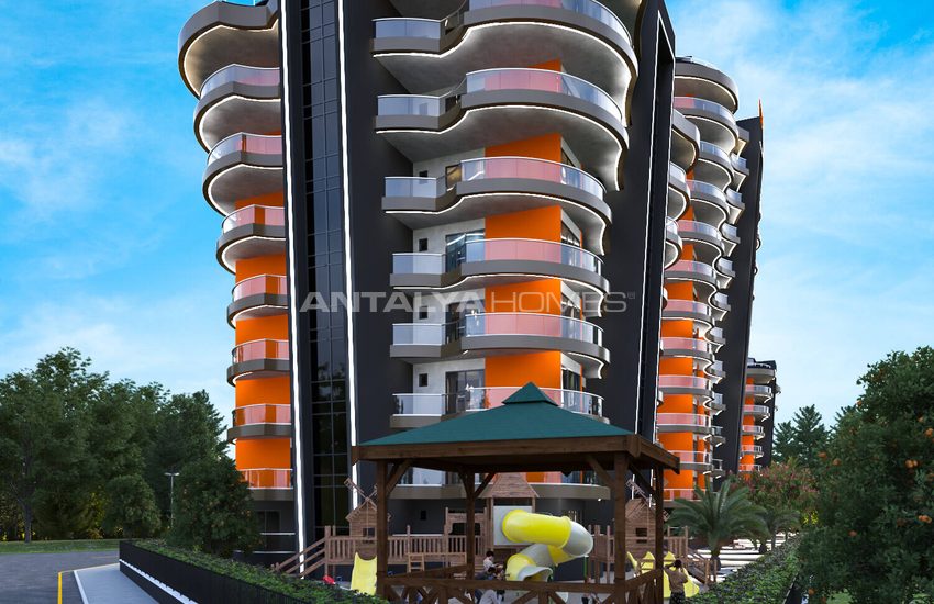 Alanya Mahmutlar'da Zengin Olanaklar Sunan Sitede Daireler 5