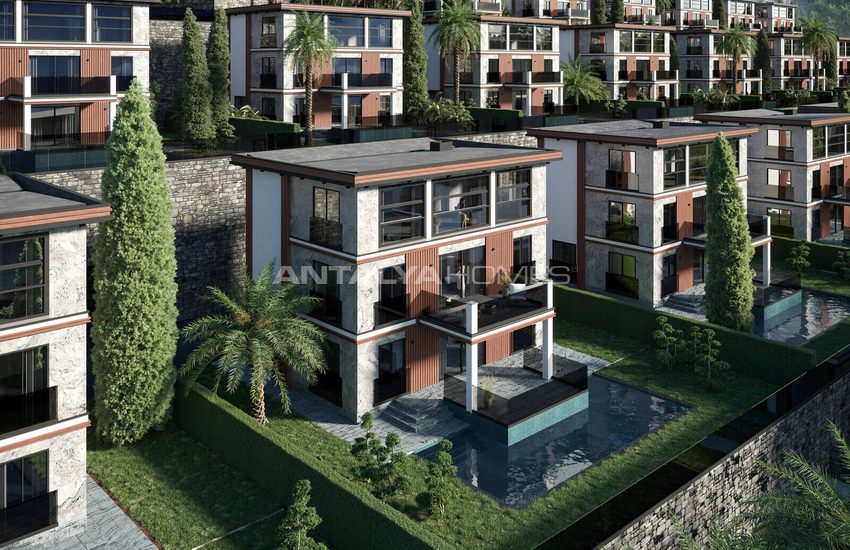 Detached Houses with City Views in Kargıcak Alanya 2