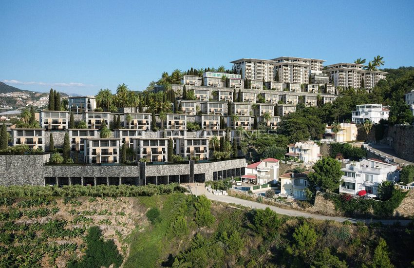 Detached Houses with City Views in Kargıcak Alanya