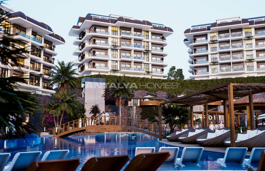 Alanya Kargıcak'ta Otel Konseptli Projede Dağ Manzaralı Daireler 2