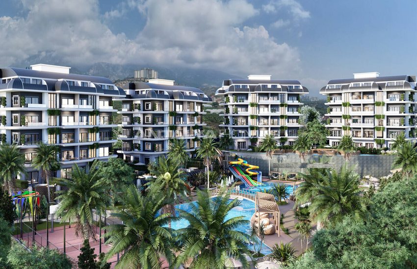 Alanya Kargıcak'ta Otel Konseptli Projede Dağ Manzaralı Daireler 1