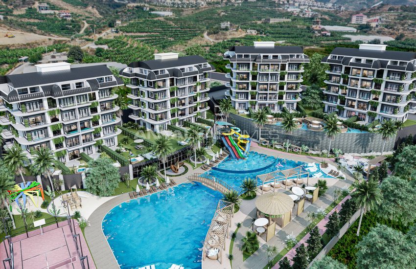 Alanya Kargıcak'ta Otel Konseptli Projede Dağ Manzaralı Daireler 3