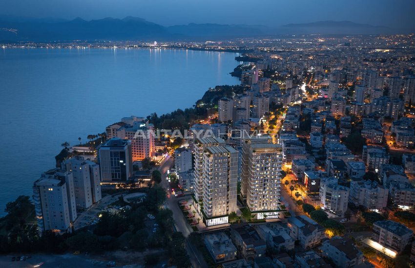 3-bedroom Sea View Flats Near Amenities in Muratpasa Antalya