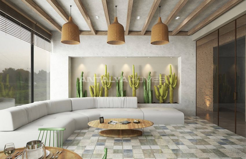 Alanya Oba'da Denize Yakın Sitede Doğa Manzaralı Şık Daireler 19