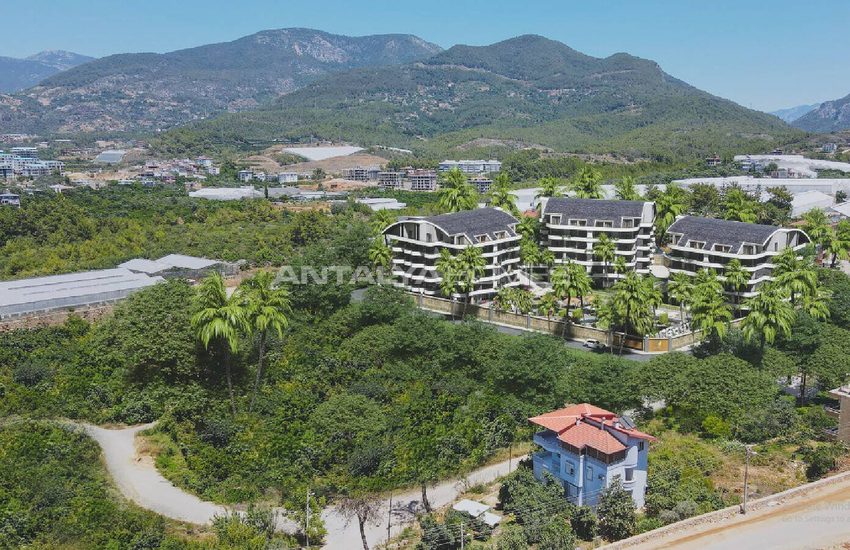 Alanya Oba'da Denize Yakın Sitede Doğa Manzaralı Şık Daireler 3