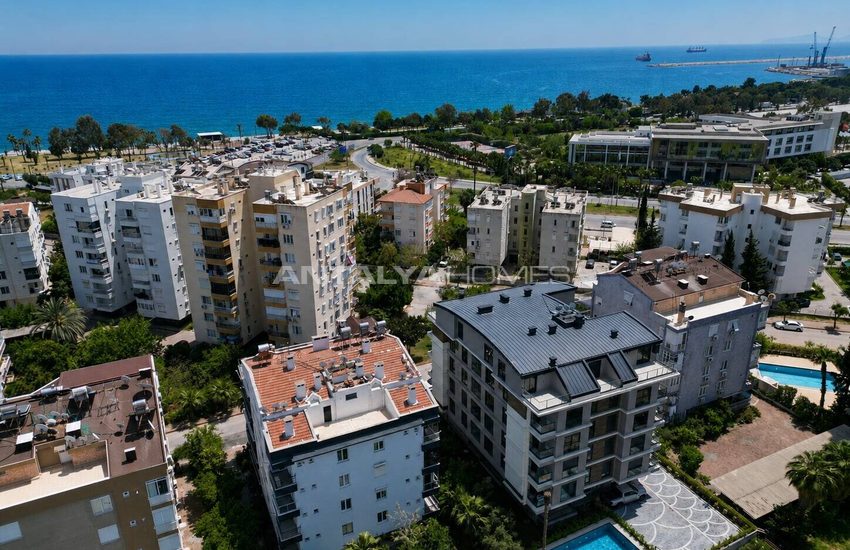 شقق في مجمع سكني به مسبح ومواقف سيارات في أنطاليا كونيالتي 2