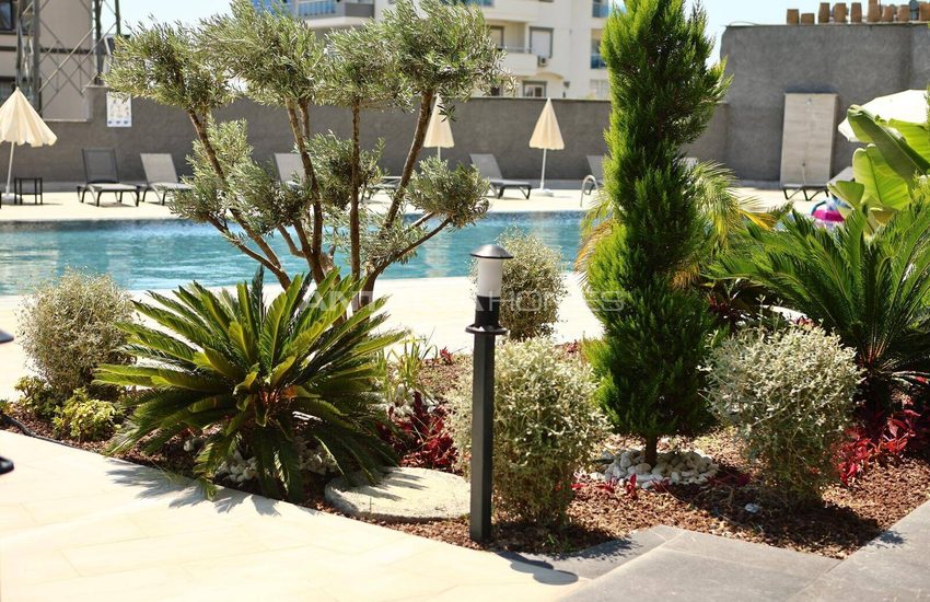 Alanya Avsallar'da Havuzlu Sitede Deniz Manzaralı Eşyalı Daire 6