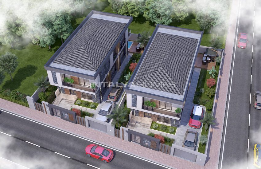 Fristående Hus Med 4 Sovrum Och Pool I Antalya Dosemealti 11