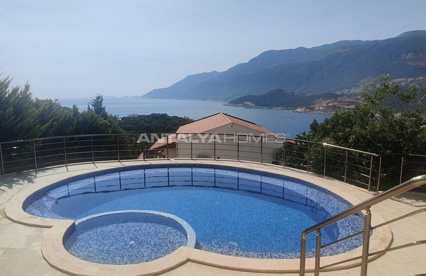 Elegant Villa with Pool and Sea View in Kas Antalya 3