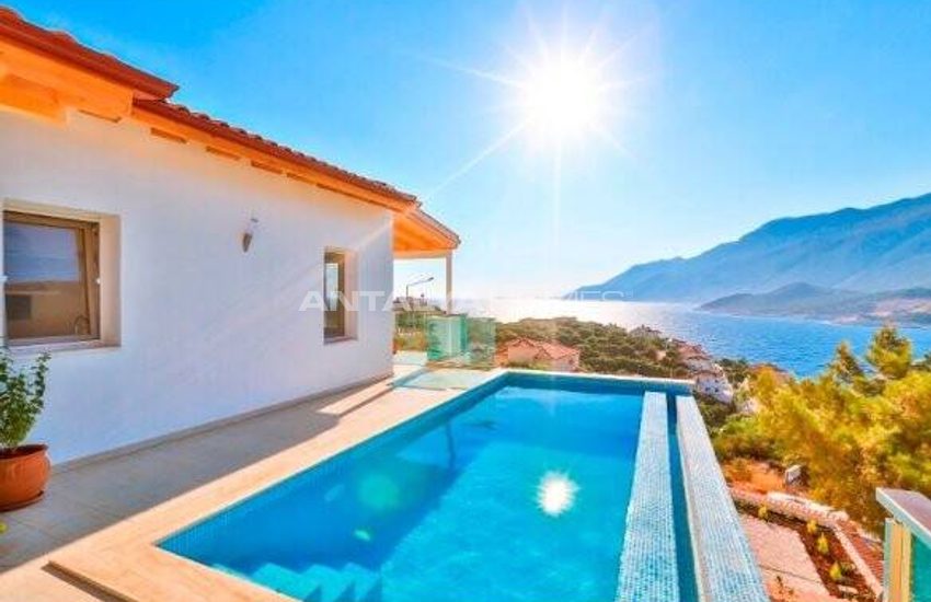 Furnished 2-bedroom Houses with Sea View in Kaş Antalya 1