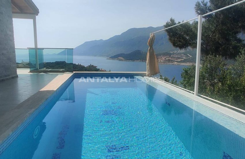 Furnished 2-bedroom Houses with Sea View in Kaş Antalya 6