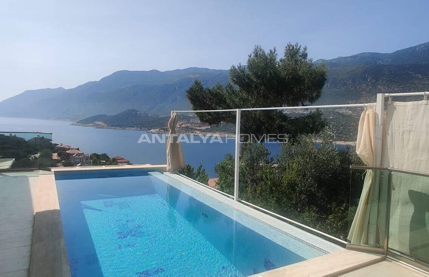 Furnished 2-bedroom Houses with Sea View in Kaş Antalya 7