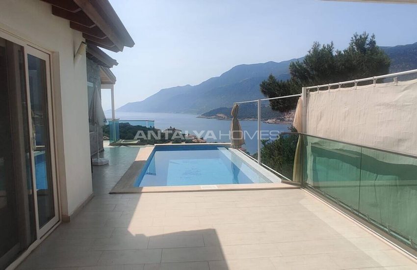 Furnished 2-bedroom Houses with Sea View in Kaş Antalya 10