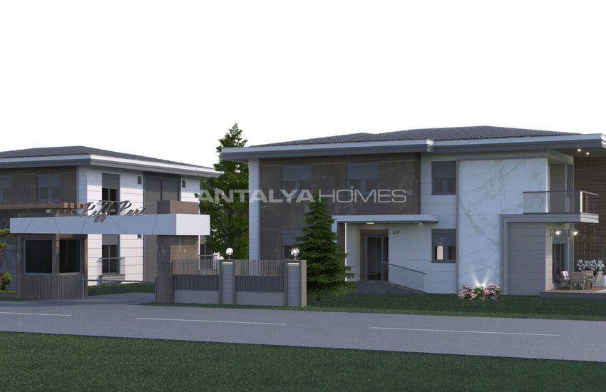4-bedroom Houses with Pool and Garden in Dosemealti 4