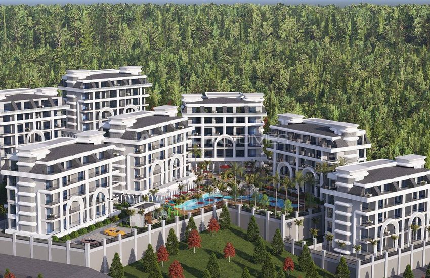 Lägenheter Med Sociala Bekvämligheter Nära Stranden I Alanya 1