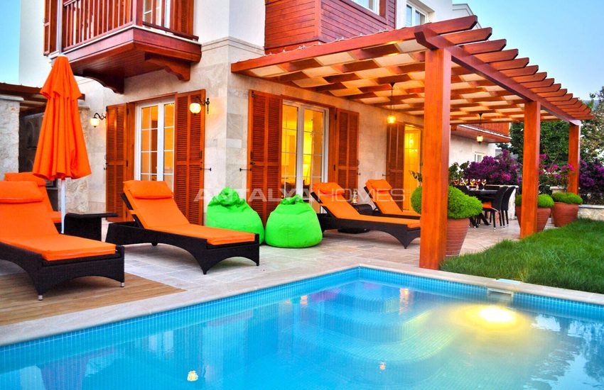Möblierte 3-zimmer-villa Mit Pool In Kalkan, Antalya 8