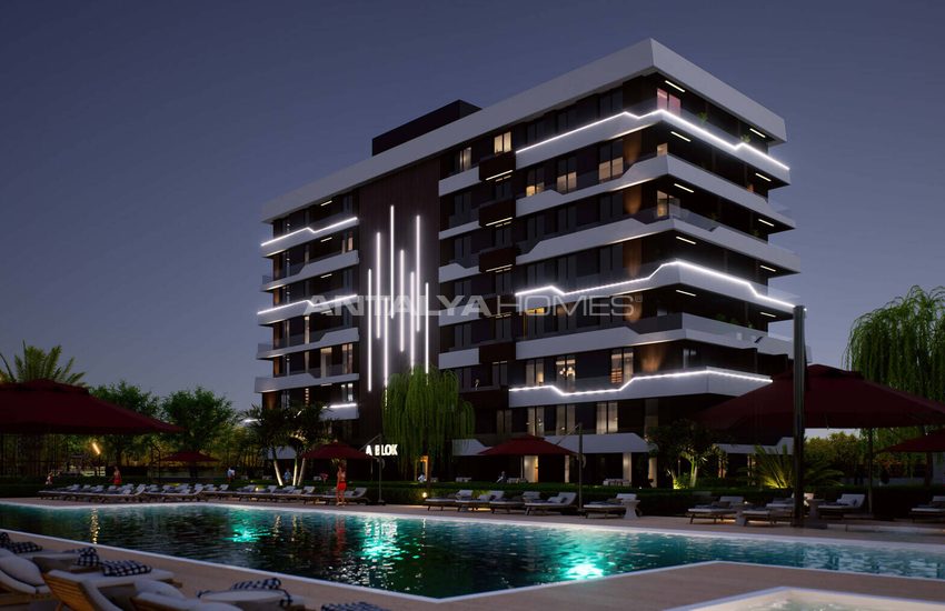 Antalya Kepez'de Havuzlu ve Güvenlikli Sitede Daireler 8