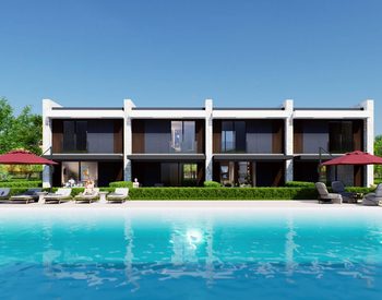 Antalya Kepez'de Ortak Havuzlu Şık İkiz Villalar 2