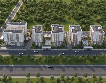 Antalya Kepez'de Havuzlu ve Bahçeli Şık Daireler 2