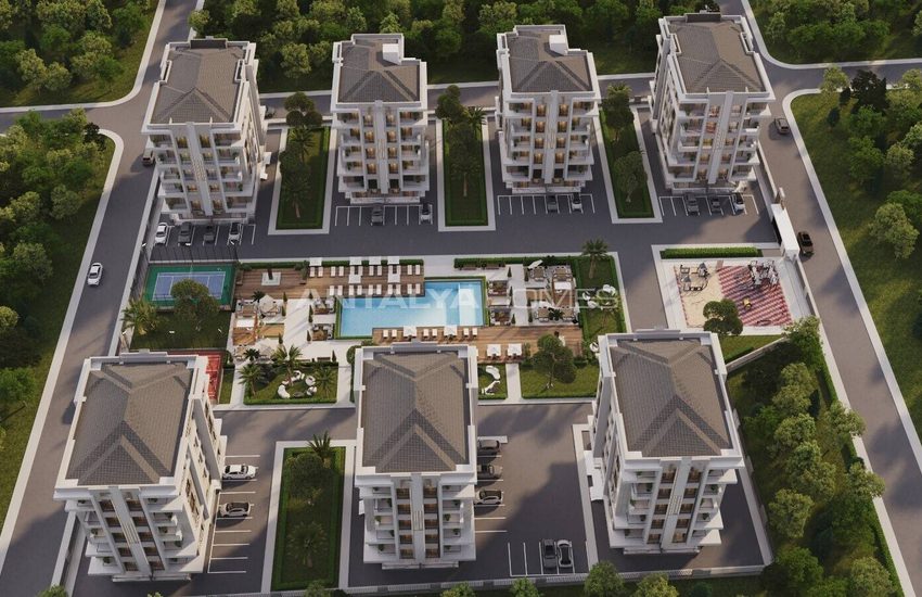 Antalya Kepez'de Havuzlu Site İçinde Şık Tasarımlı Daireler 3