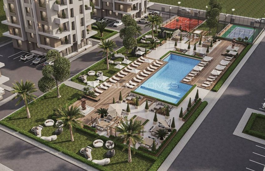 Antalya Kepez'de Havuzlu Site İçinde Şık Tasarımlı Daireler 1