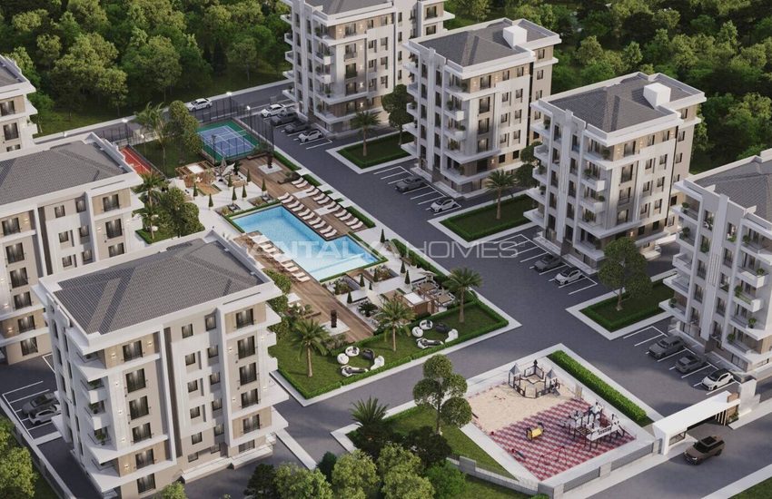 Antalya Kepez'de Havuzlu Site İçinde Şık Tasarımlı Daireler 2