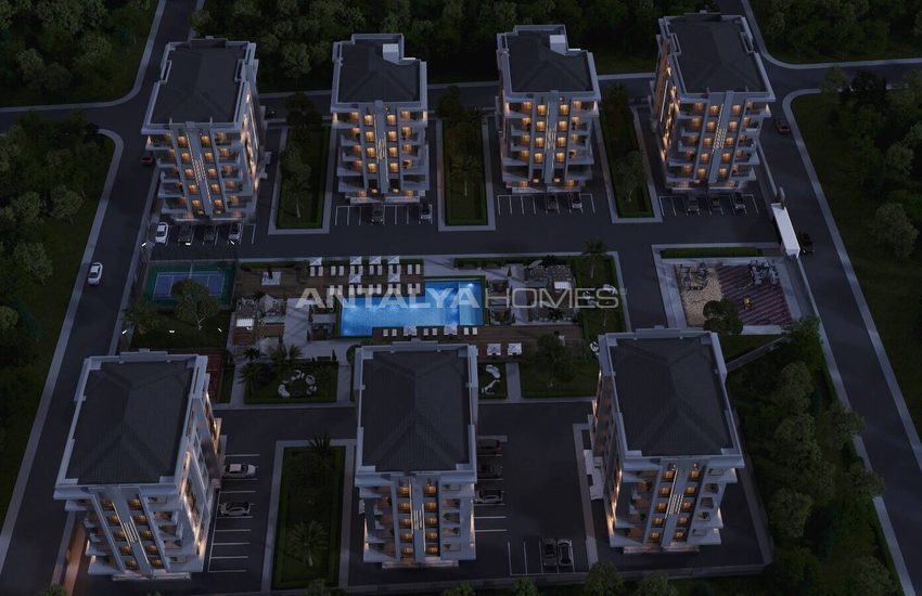 Antalya Kepez'de Havuzlu Site İçinde Şık Tasarımlı Daireler 4