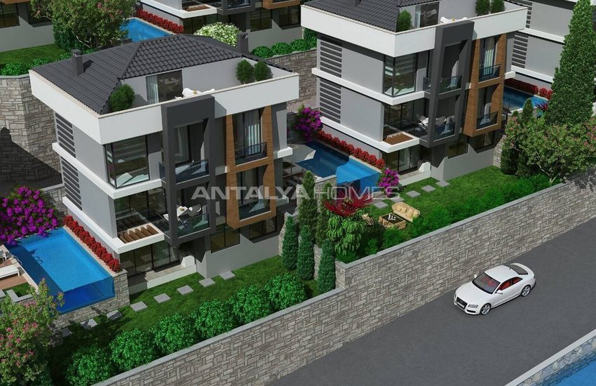 Fristående Villor Med Oavbruten Havsutsikt I Mugla Milas 12