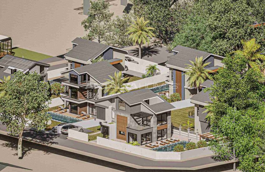 Villas Individuelles Avec Piscine Privée Et Jardin À Fethiye 5