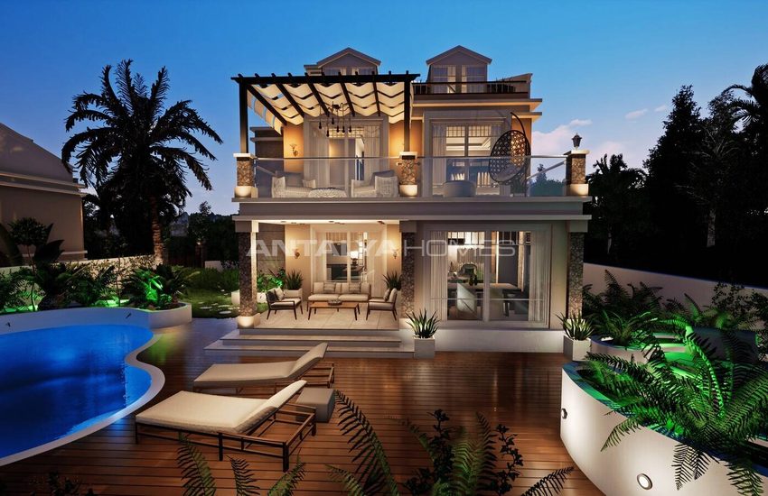 Detached 4+1 Houses with Private Pools in Fethiye Oludeniz 4