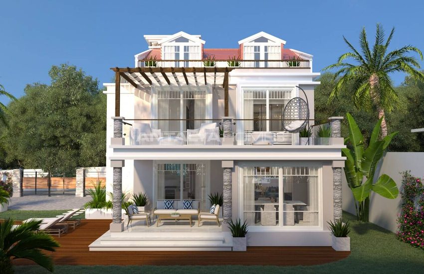 Detached 4+1 Houses with Private Pools in Fethiye Oludeniz 1