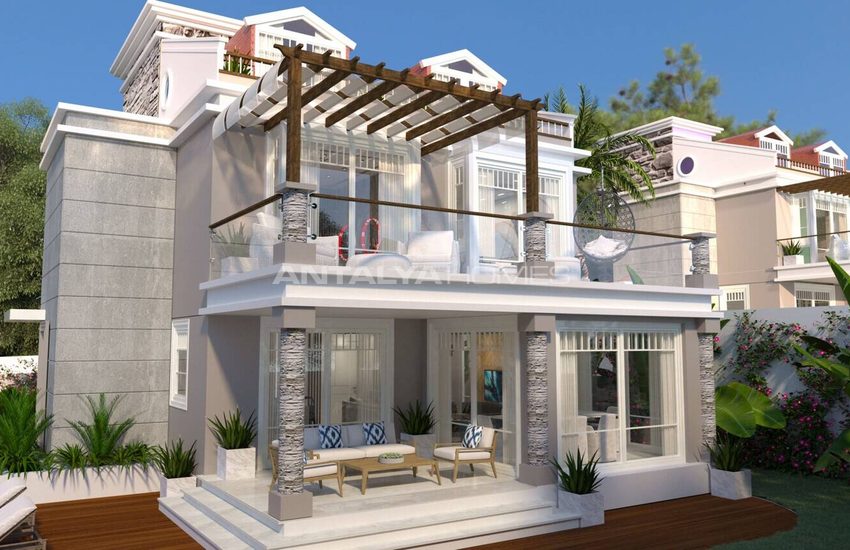Detached 4+1 Houses with Private Pools in Fethiye Oludeniz 2