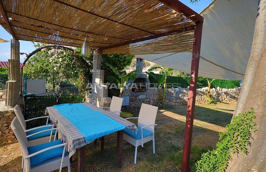 Stone and Wooden Villa with Clear Sea View in Fethiye Faralya 9