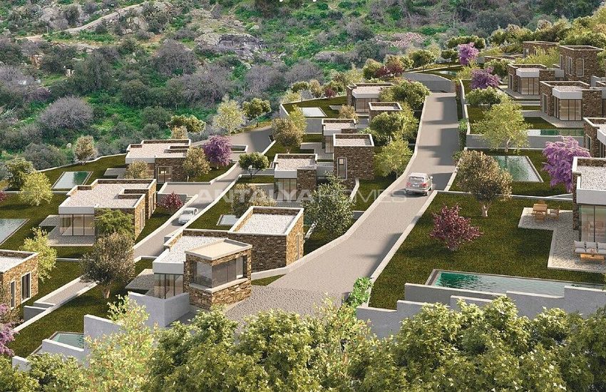 Poolhouses Met Zee- En Valleizicht In Bodrum, Turkije 4
