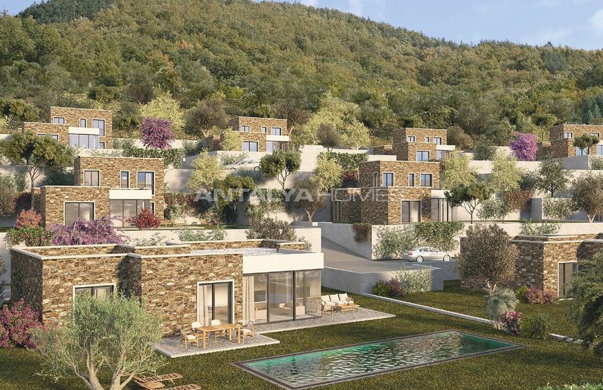Poolhouses Met Zee- En Valleizicht In Bodrum, Turkije 7