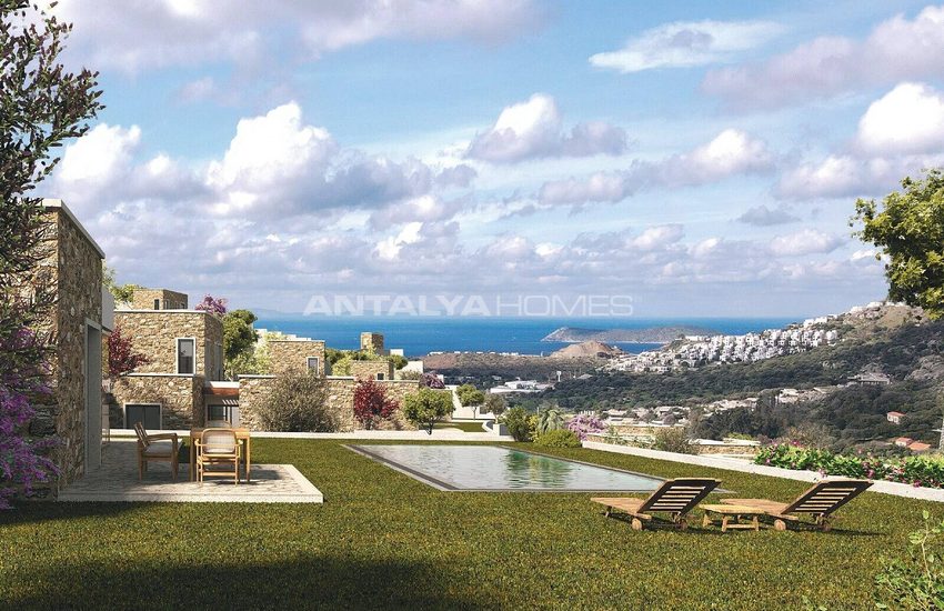 Poolhouses Met Zee- En Valleizicht In Bodrum, Turkije
