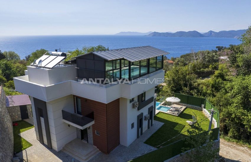 Fethiye Faralya’da Açık ve Kapalı Havuzlu Müstakil Villa