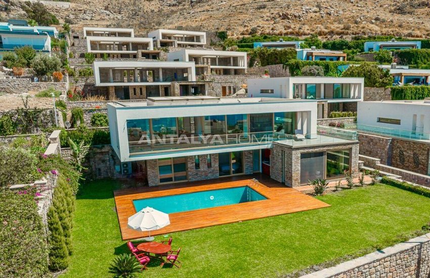 فيلات فاخرة منفصلة بالقرب من المارينا في بودروم تورغوت رييس 2