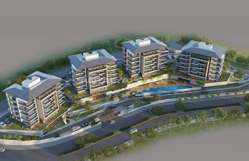 Luxus-wohnungen In Einem Komplex Mit Annehmlichkeiten In Mugla Milas 1