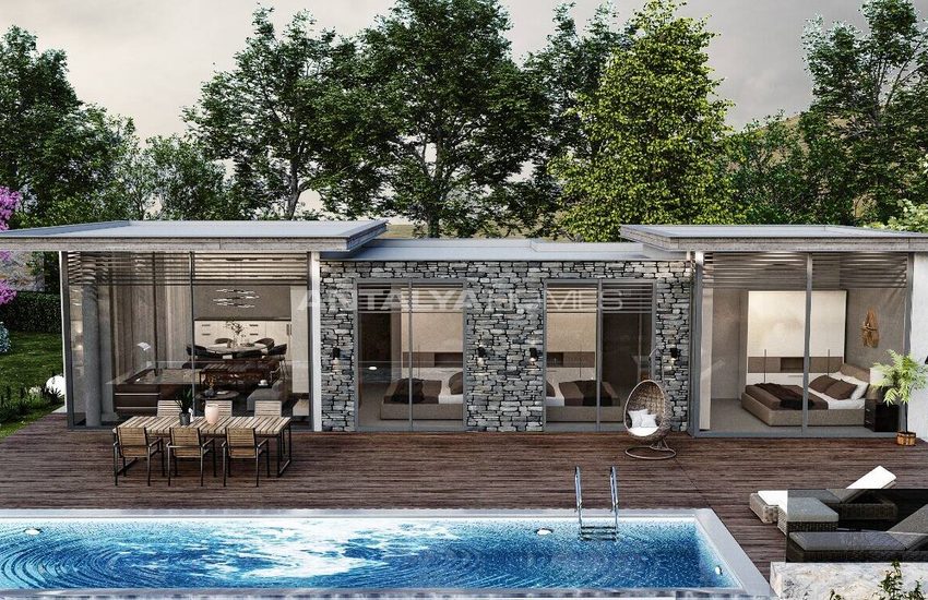 Bodrum Yalıkavak'ta Şık Tasarımlı Tek Katlı Müstakil Villalar 1