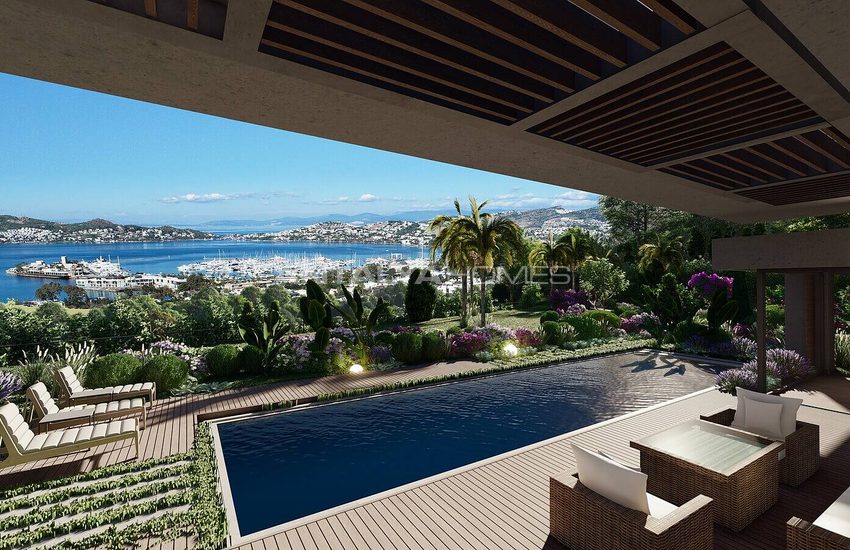 Special Design Luxe Mansion with Marina View in Bodrum Yalikavak