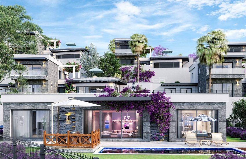 Detached Houses with Panoramic Sea Views in Bodrum Turkey 1